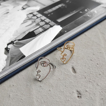 picasso face ring