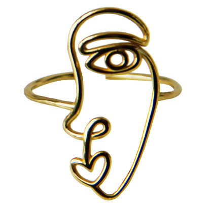 picasso face ring