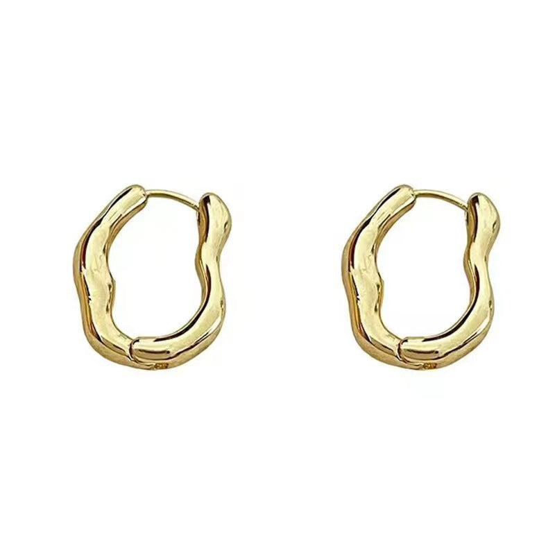 irregular wavy earring