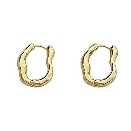irregular wavy earring