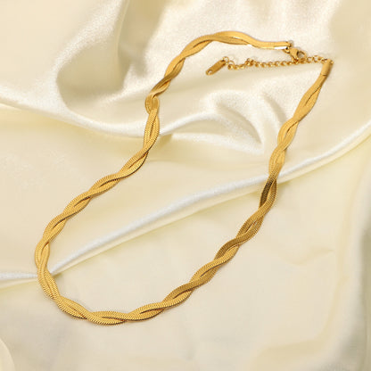 SNAKE - Double Layer Cross Necklace
